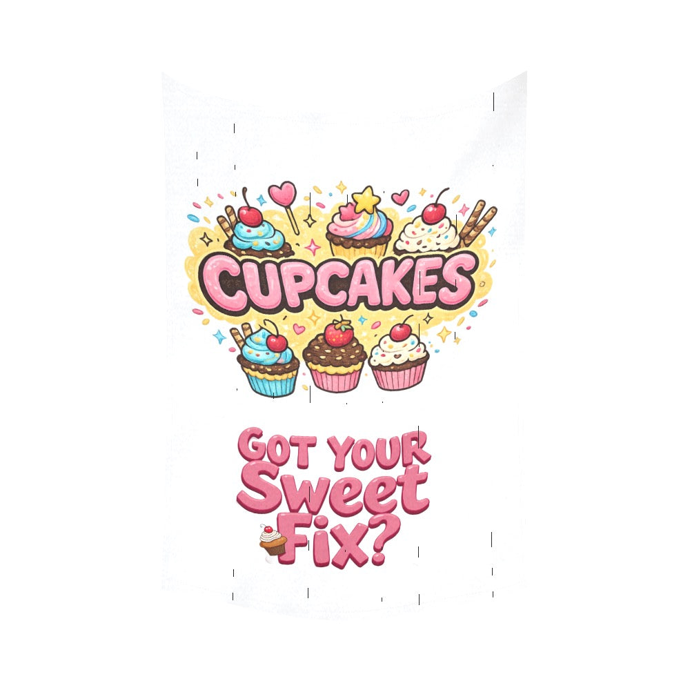 Cupcakes Wall Tapestry 60"x 90"