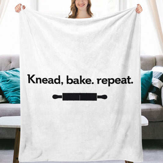 Ultra-Soft Flannel Blanket knead bake repeat