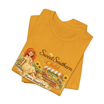 Sweet Southern Child Tee — Farm Sweet Girl Vintage Graphic T-Shirt
