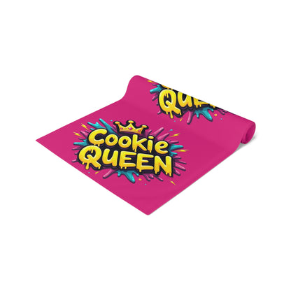 Cookie Queen Table Runner — Colorful Baking-Themed Table Decor