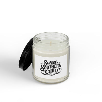 Scented Soy Candles with Black Lid, (4 and 9oz)
