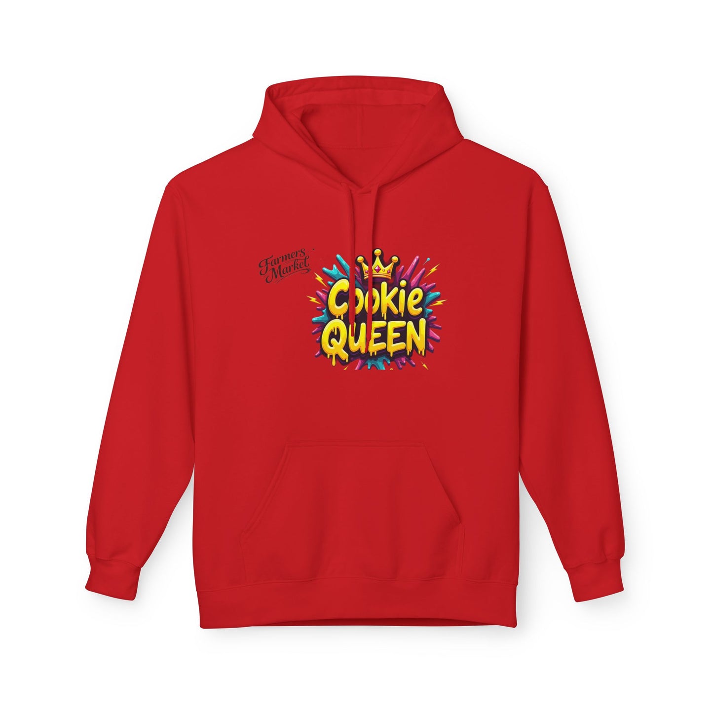 Cookie Queen Hoodie — Fun Colorful Graphic Sweatshirt for Bakers & Dessert Lovers