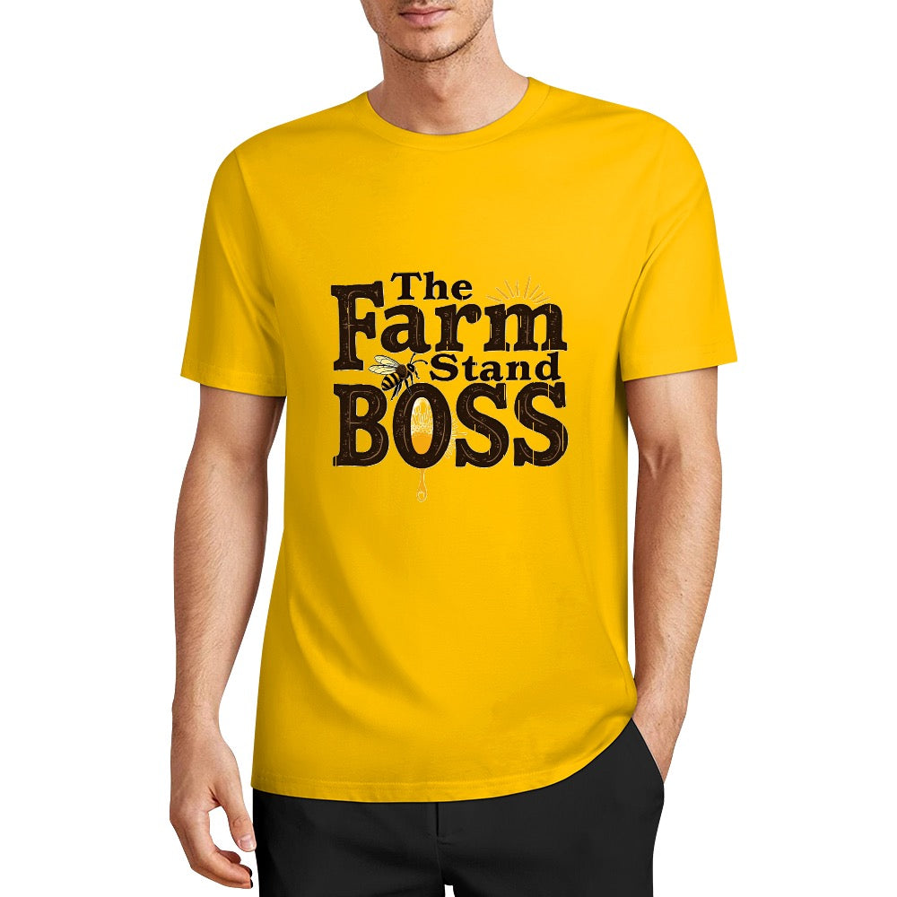 New Pure cotton short sleeved T-shirt the form stand boss
