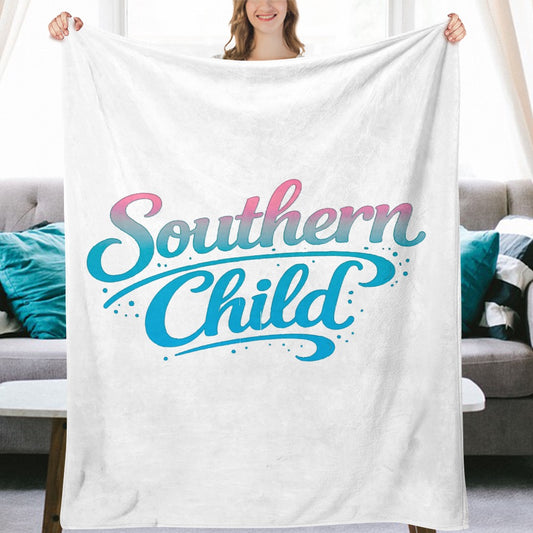 Ultra-Soft Flannel Blanket Southern child