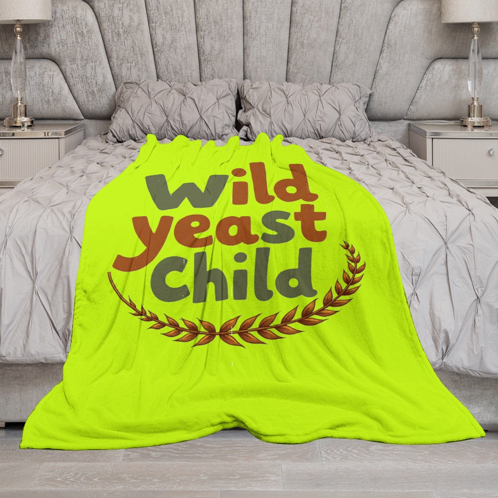 Ultra-Soft Flannel Blanket Wild yeast Child