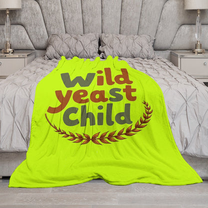 Ultra-Soft Flannel Blanket Wild yeast Child