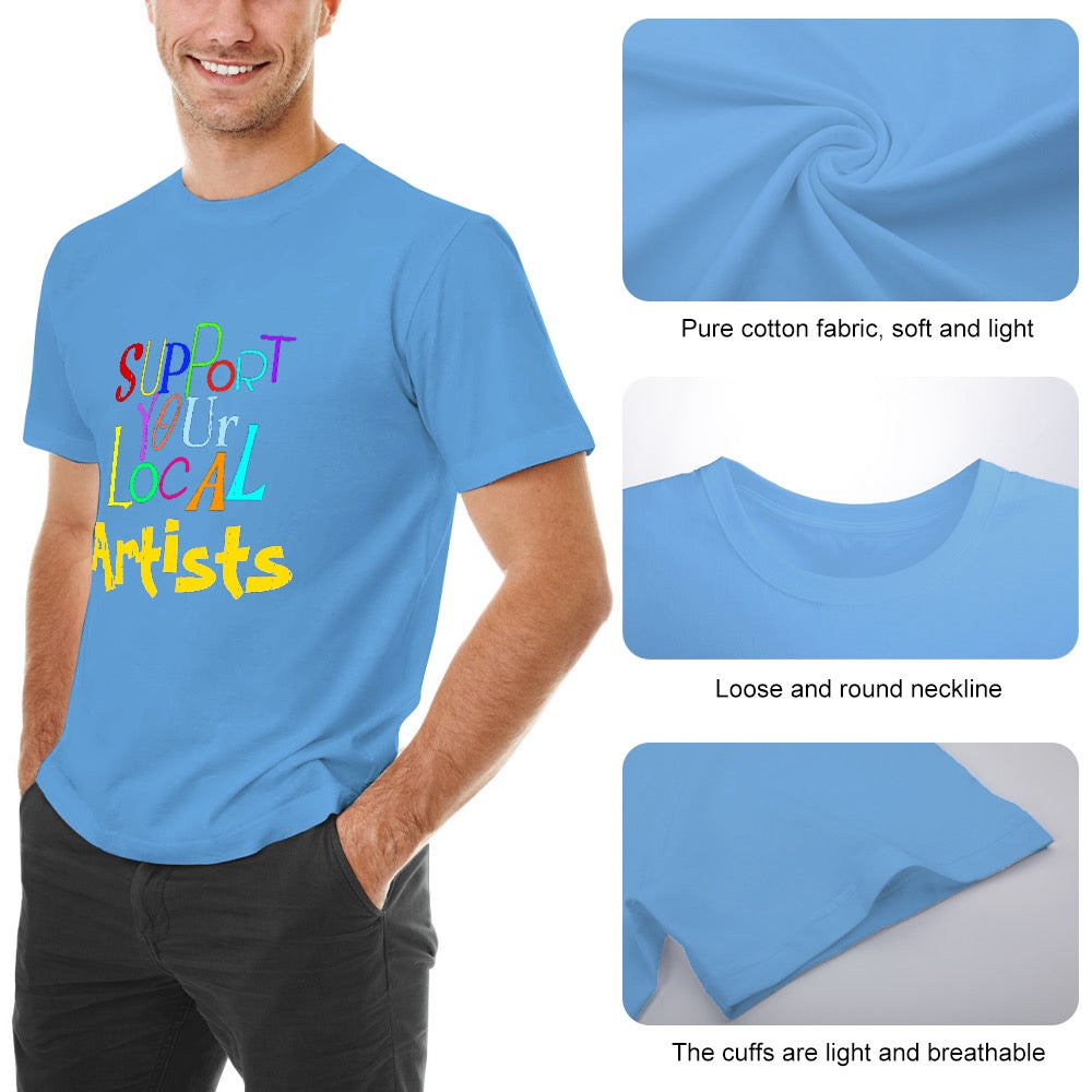 New High quality Men's T-shirt 100% Cotton