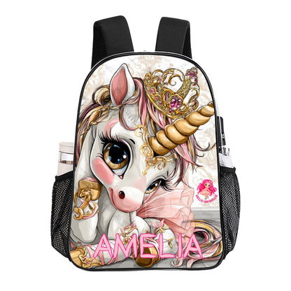 Unicorn Amelia Transparent Bag 17 inch New
