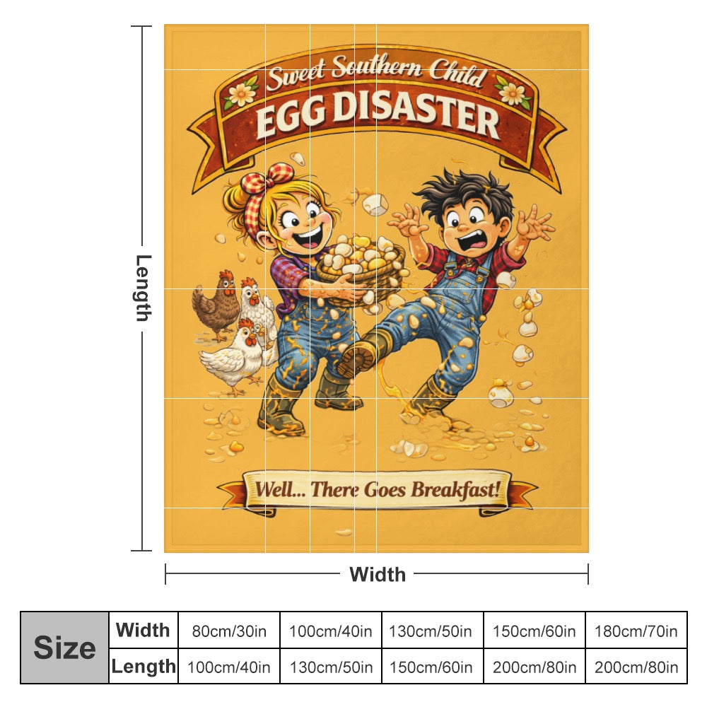 Ultra-Soft Flannel Blanket EGG  disaster