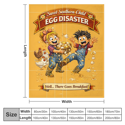 Ultra-Soft Flannel Blanket EGG  disaster