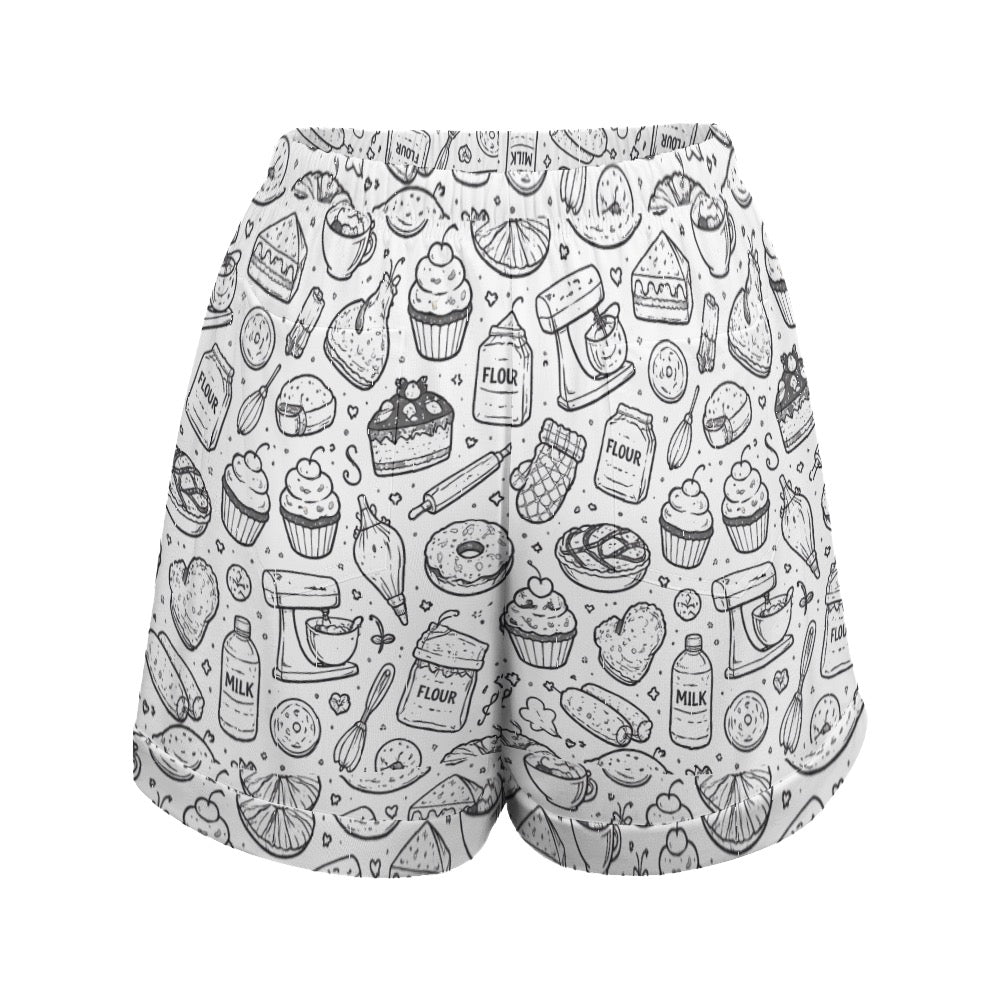HP High Waist Loose Elastic Waist Shorts