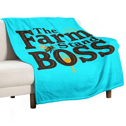 Ultra-Soft Flannel Blanket Farmstand boss