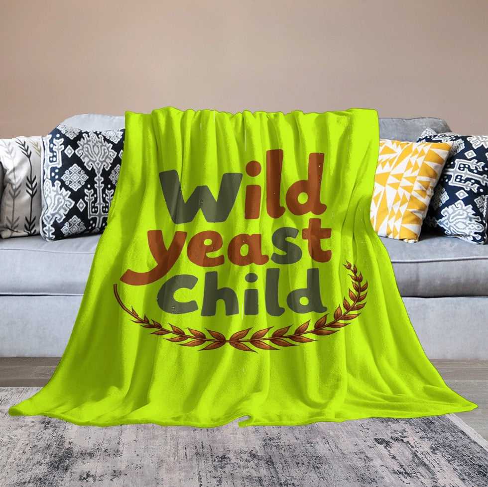 Ultra-Soft Flannel Blanket Wild yeast Child