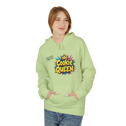 Cookie Queen Hoodie — Fun Colorful Graphic Sweatshirt for Bakers & Dessert Lovers