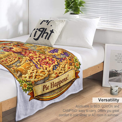 Ultra-Soft Flannel Blanket Pie  chaos