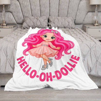 Hello oh Dollie Ultra-Soft Flannel Blanket