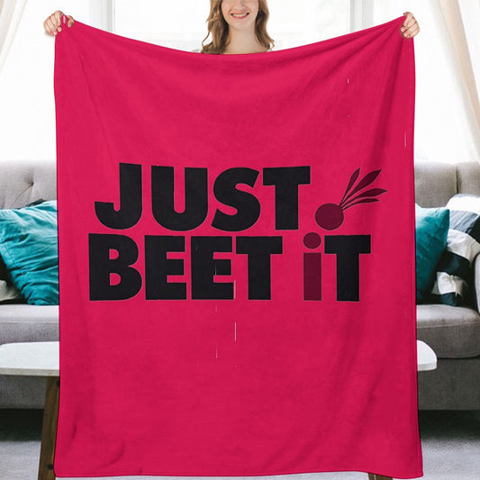 Ultra-Soft Flannel Blanket just beet it