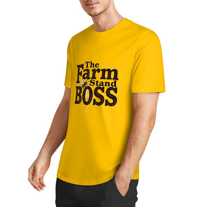 New Pure cotton short sleeved T-shirt the form stand boss