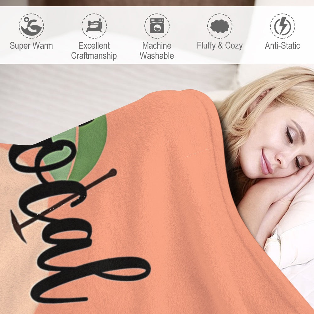 Ultra-Soft Flannel Blanket Local peach perfection