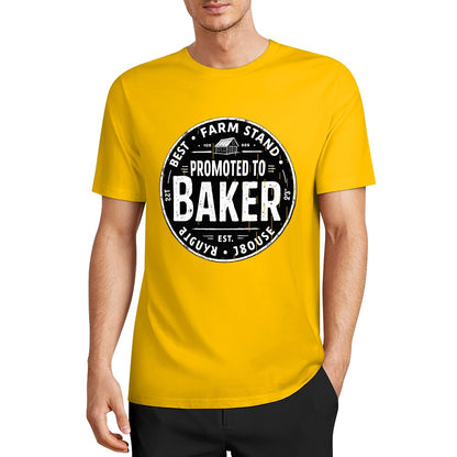New Pure cotton short sleeved T-shirt Promoted to Baker