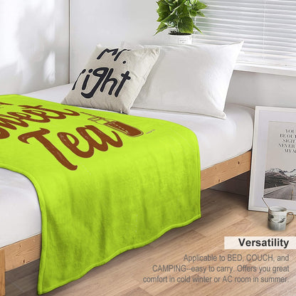 Ultra-Soft Flannel Blanket Raised on sweet tea