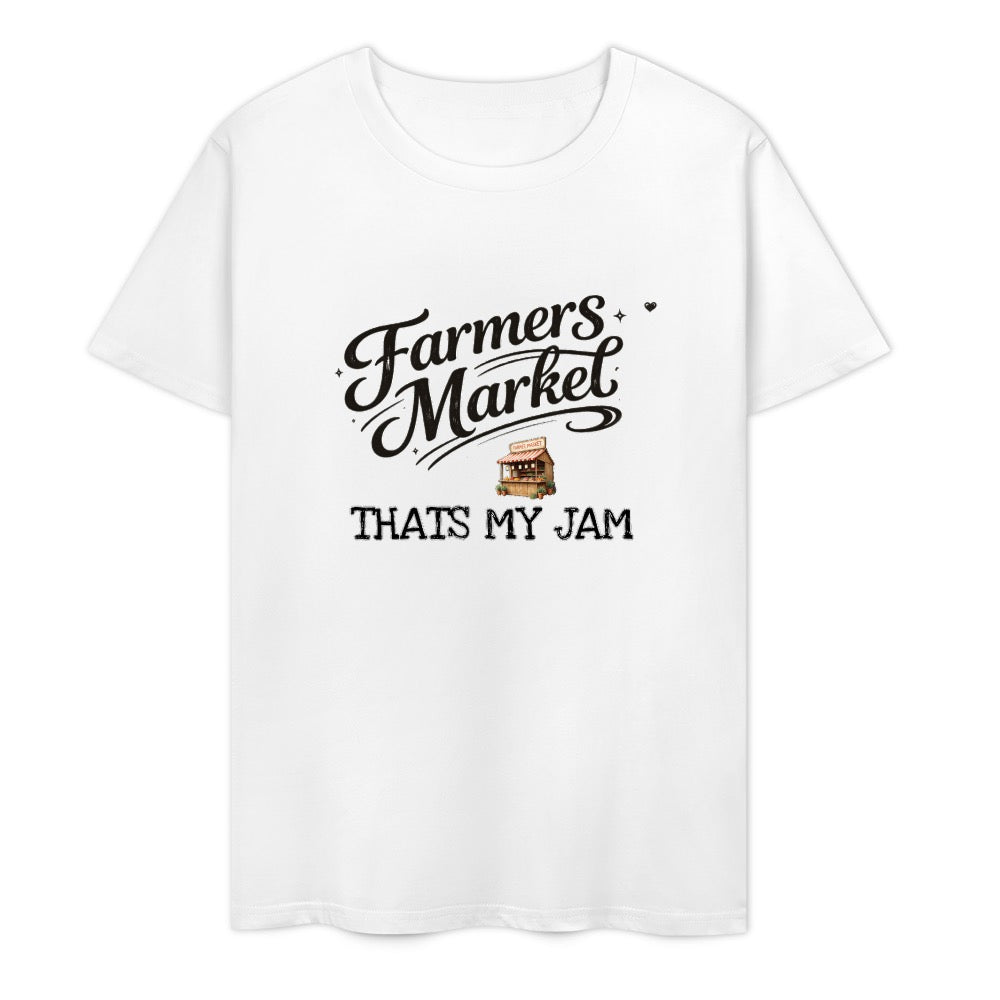 New Pure cotton short sleeved T-shirt farmers markets that’s my jam