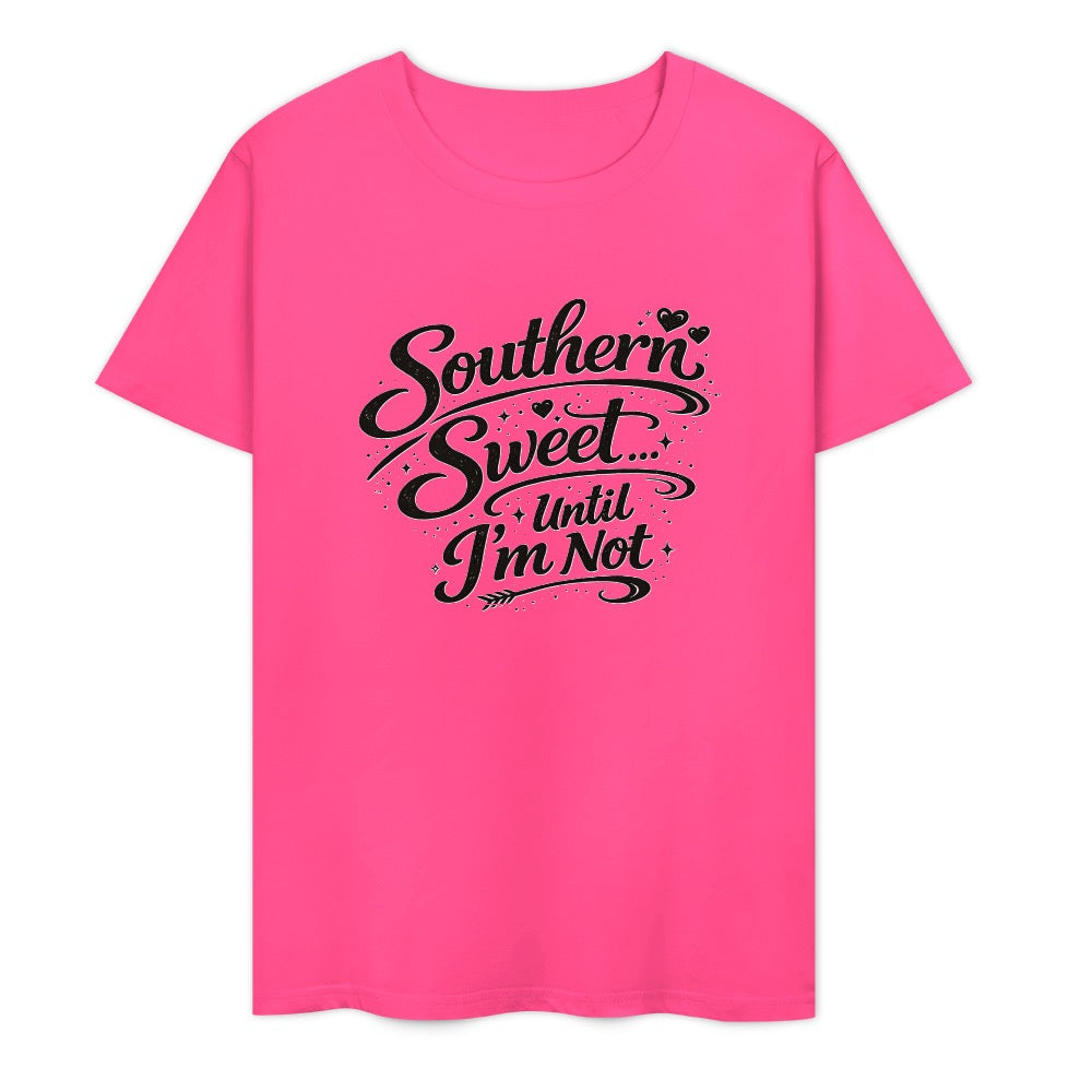 New Pure cotton short sleeved T-shirt Front print Multiple colors