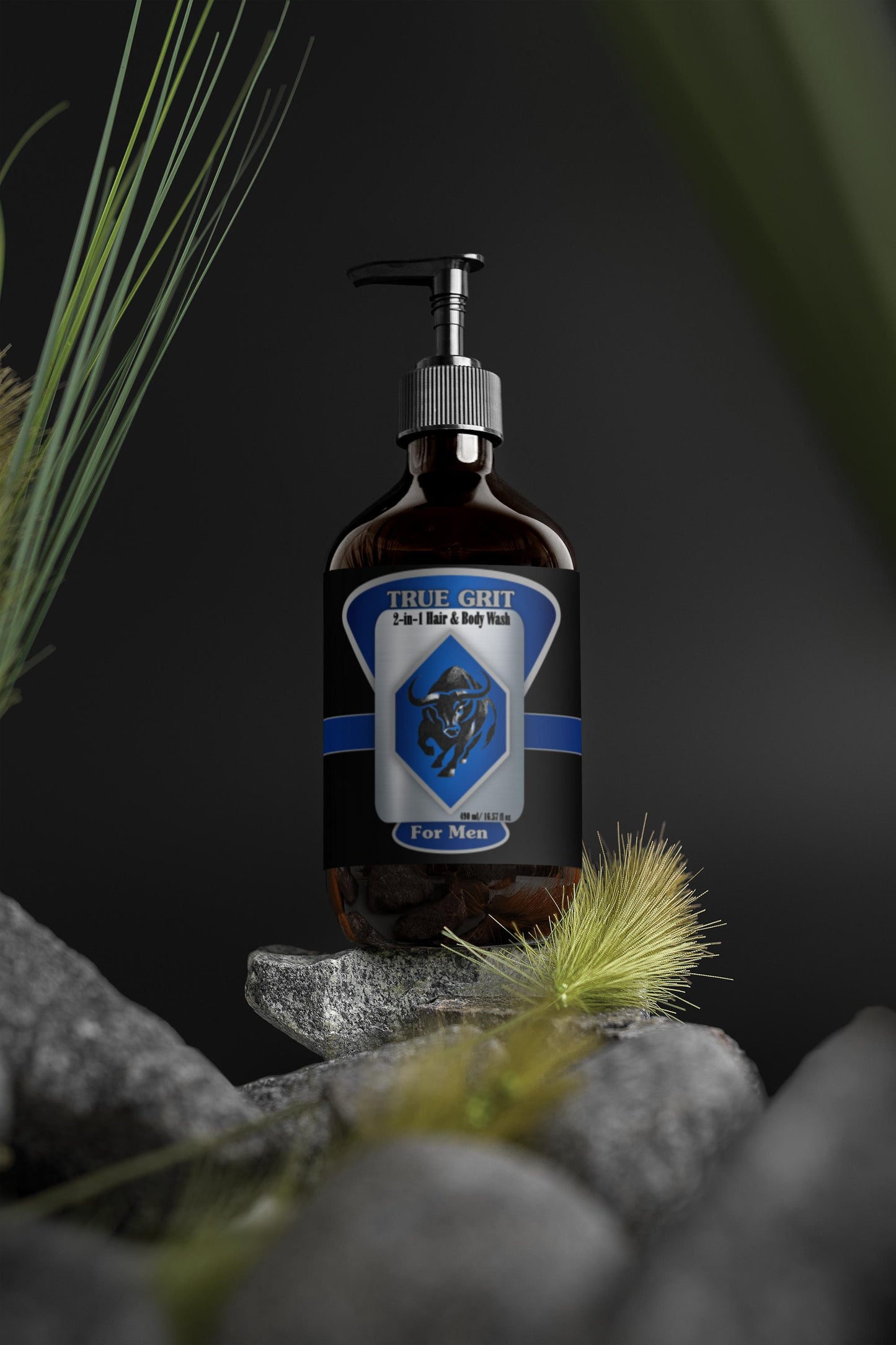 True Grit 2-in-1 Hair & Body Wash for men