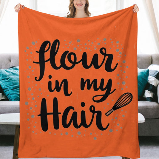 Ultra-Soft Flannel Blanket flour in my hair