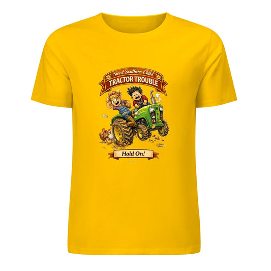 New Pure cotton short sleeved T-shirt Tractor trouble