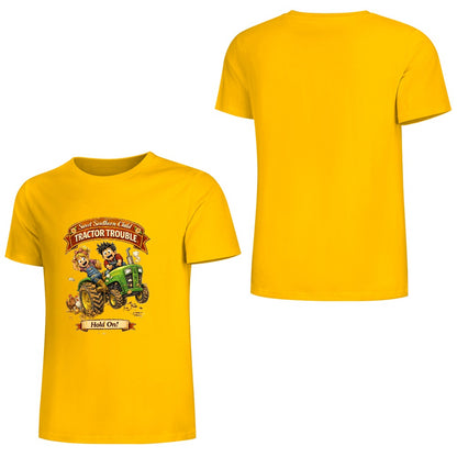 New Pure cotton short sleeved T-shirt Tractor trouble
