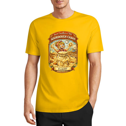 New Pure cotton short sleeved T-shirt Sourdough chaos