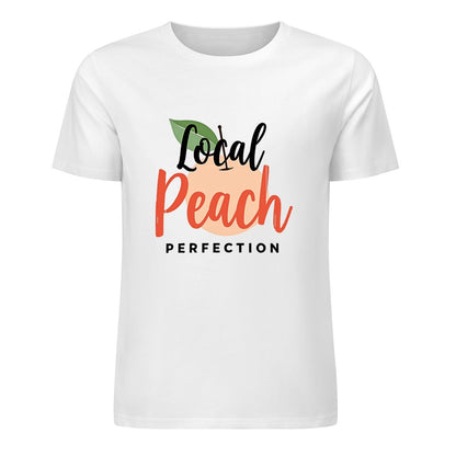 New Pure cotton short sleeved T-shirt local peach