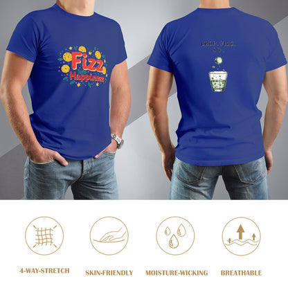 New High quality Men's T-shirt 100% Cotton fizz happens