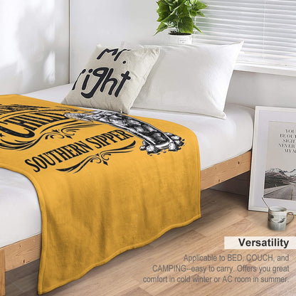 Ultra-Soft Flannel Blanket Sweet Southern Child, Southern sipper