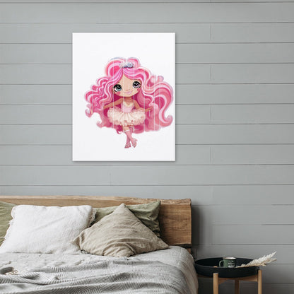 HELLO-OH-Dollie artwork Canvas Print Multiple sizes Unframed & Framed (Vertical)