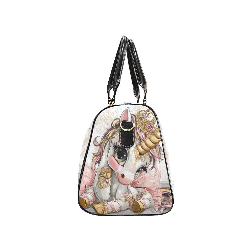 HELLO-OH-DOLLIE UNICORN BALLERINA Travel Bag (Black) (Model1639)