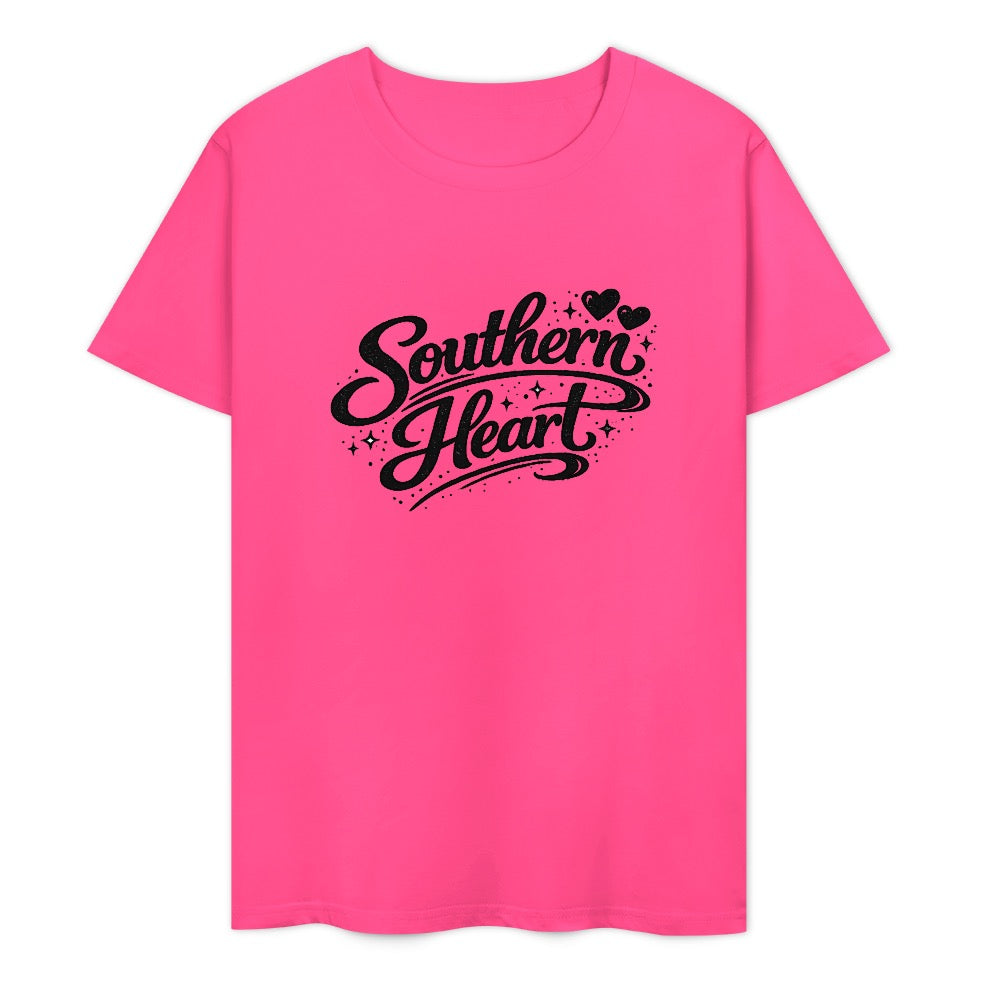 New Pure cotton short sleeved T-shirt southern heart