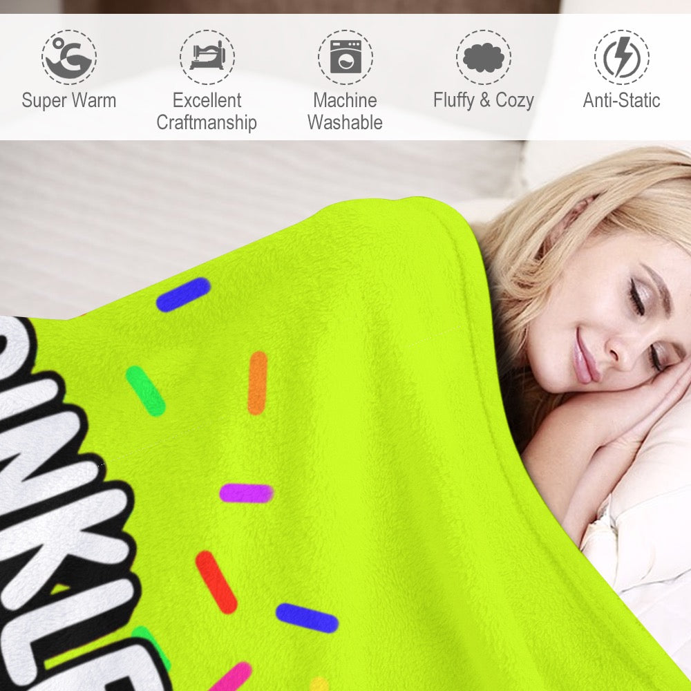 Ultra-Soft Flannel Blanket Sprinkles fix  everything