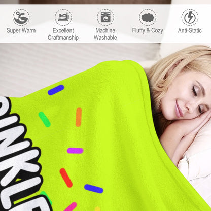 Ultra-Soft Flannel Blanket Sprinkles fix  everything