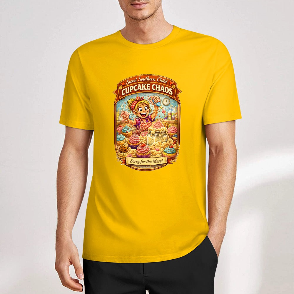 New Pure cotton short sleeved T-shirt Cupcake chaos