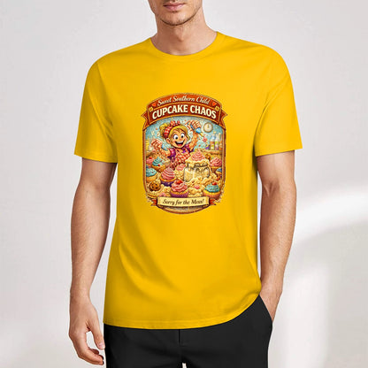 New Pure cotton short sleeved T-shirt Cupcake chaos