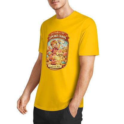 New Pure cotton short sleeved T-shirt Cupcake chaos