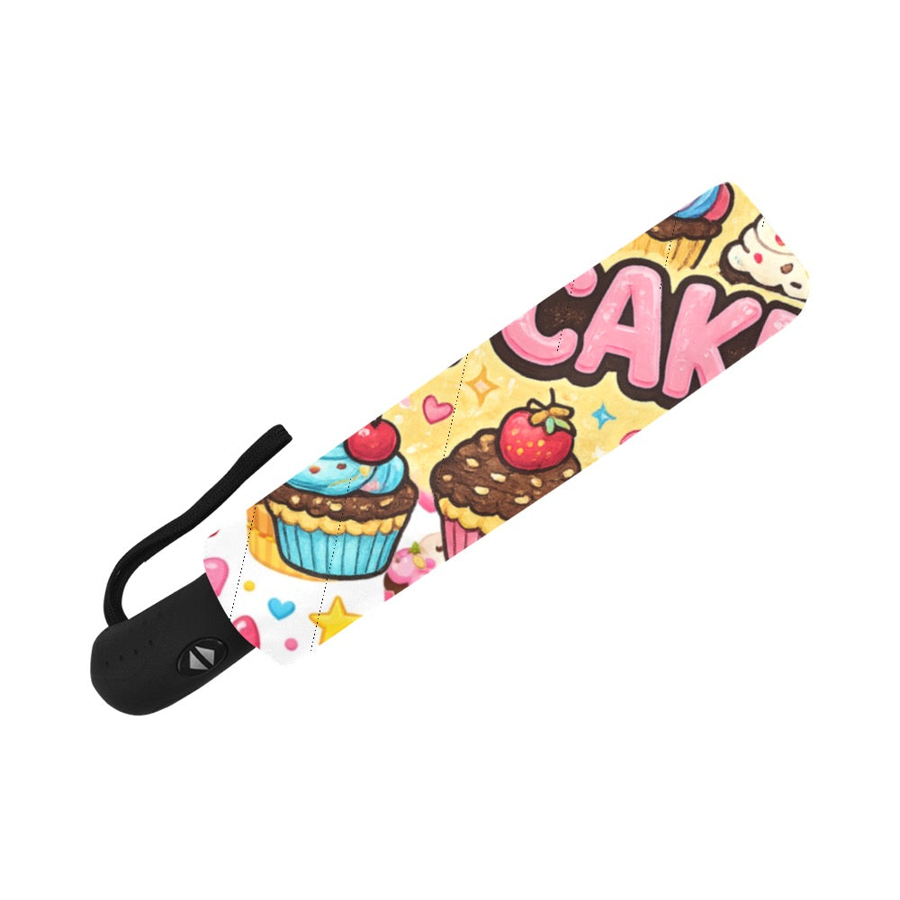 Cupcake Anti-UV Auto-Foldable Umbrella (U09)