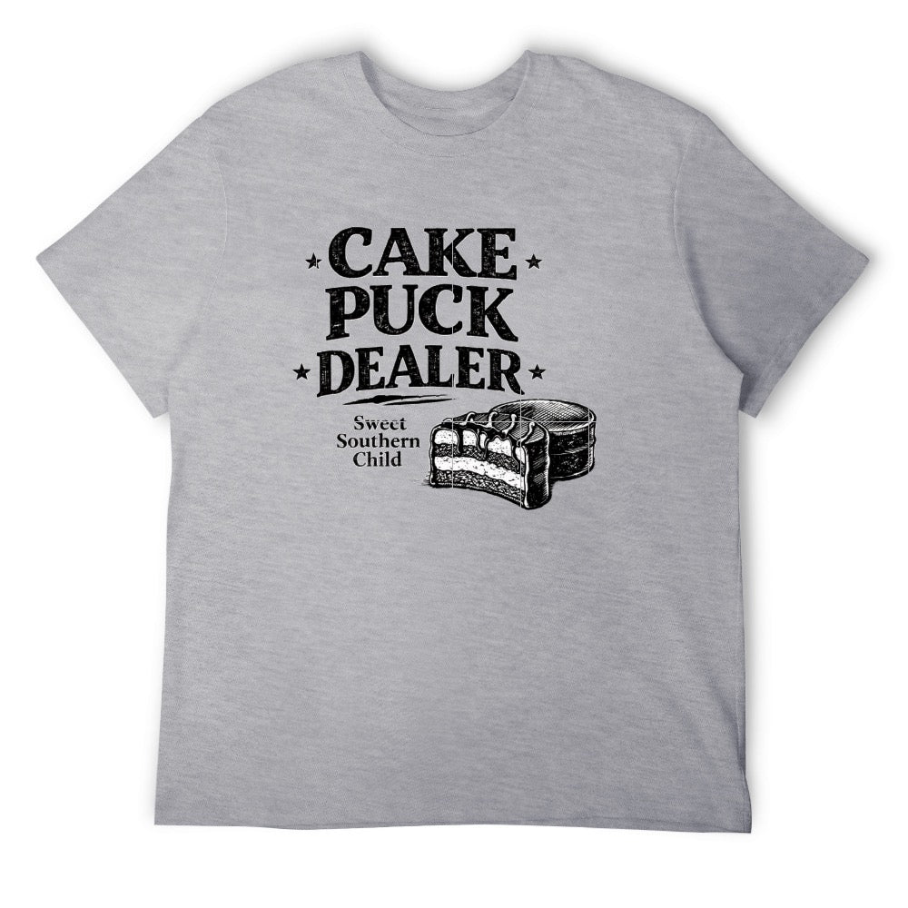 New High quality Men's T-shirt 100% Cotton cake puck dealer