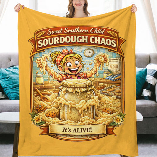Ultra-Soft Flannel Blanket sourdough chaos