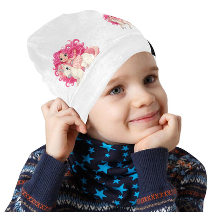 Dollie on unicorn All Over Print Beanie for Kids