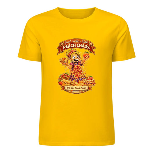 New Pure cotton short sleeved T-shirt Peach chaos