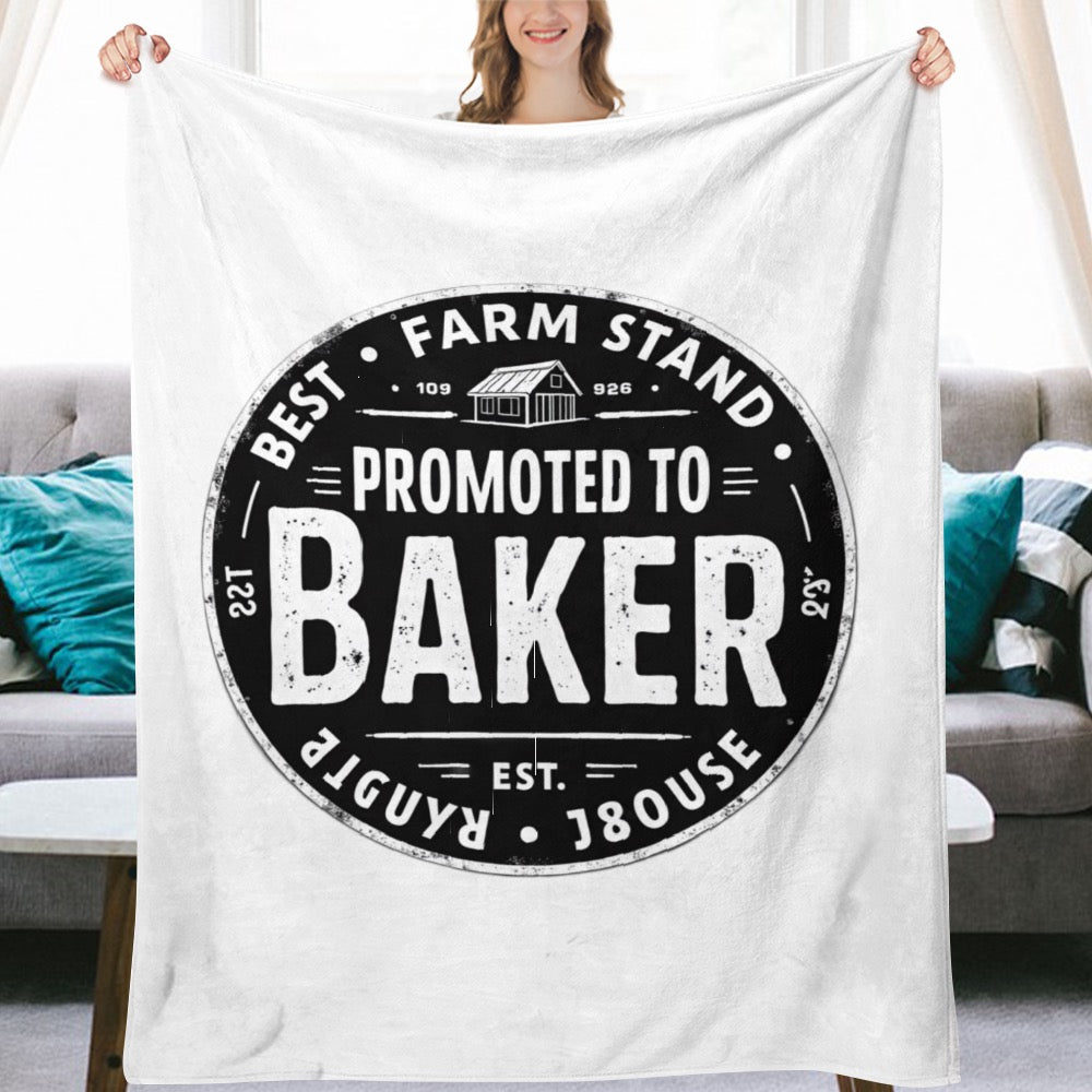 Ultra-Soft Flannel Blanket Promoted to Baker
