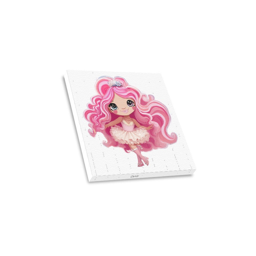 Dollie ballet Frame Canvas Print 12"x12"